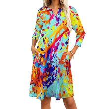 Load image into Gallery viewer, Ti Amo I love you - Exclusive Brand - 7-Point Long Sleeved Dress
