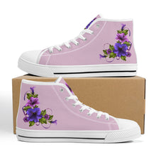 Load image into Gallery viewer, Ti Amo I love you - Exclusive Brand - High-Top Canvas Shoes - White Soles
