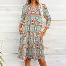 Load image into Gallery viewer, Ti Amo I love you - Exclusive Brand - 7-point Sleeve Dress - Sizes S-5XL
