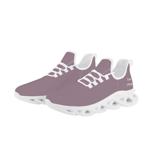 Ti Amo I love you - Exclusive Brand  - Mountbatten Pink - Mens / Womens - Flex Control Sneakers- White Soles