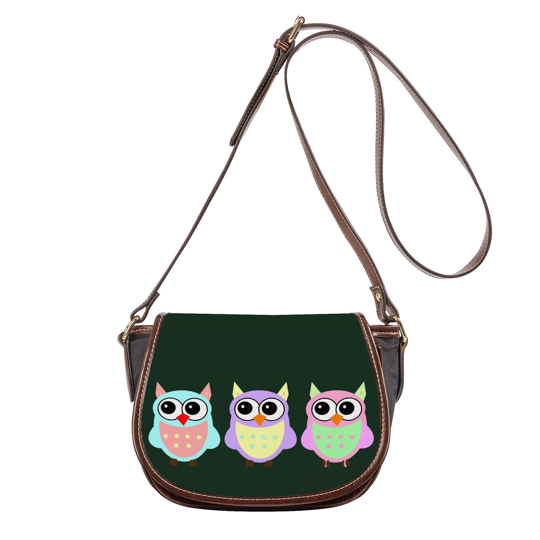 Ti Amo I love you - Exclusive Brand - Celtic - 3 Owls - Saddle Bag