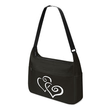 Load image into Gallery viewer, Ti Amo I love you - Exclusive Brand - Zeus - Double White Heart - Journey Computer Shoulder Bag
