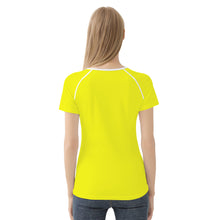 Load image into Gallery viewer, TI Amo I love you - Exclusive Brand - Lemon - Double White Heart - Women&#39;s T shirt
