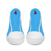 Load image into Gallery viewer, Ti Amo I love you - Exclusive Brand - High-Top Canvas Shoes - White Soles
