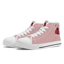 Load image into Gallery viewer, Ti Amo I love you - Exclusive Brand - High-Top Canvas Shoes - White Soles
