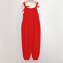 Load image into Gallery viewer, Ti Amo I love you- Exclusive Brand - Cornell Red - Jumpsuit with Suspender
