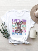 Load image into Gallery viewer, HAPPY EASTER Round Neck Short Sleeve T-Shirt
