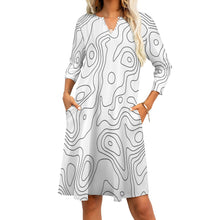 Load image into Gallery viewer, Ti Amo I love you - Exclusive Brand - 7-Point Long Sleeved Dress
