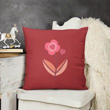 Load image into Gallery viewer, Ti Amo I love you - Exclusive Brand - 9 Colors - 7 Sizes - Flower Plush Pillow Case
