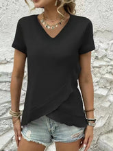 Load image into Gallery viewer, V-Neck Short Sleeve Blouse
