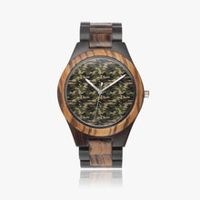 Load image into Gallery viewer, Ti Amo I love you - Exclusive Brand  - Camouflage - Indian Ebony Wooden Watch
