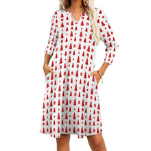 Load image into Gallery viewer, Ti Amo I love you - Exclusive Brand - 9 Styles - Christmas Dresses - 7-point sleeve Dresses - Sizes S-5XL
