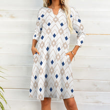 Load image into Gallery viewer, Ti Amo I love you - Exclusive Brand - 7-point Sleeve Dress - Sizes S-5XL
