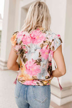 Load image into Gallery viewer, Tied Flutter Sleeve Blouse
