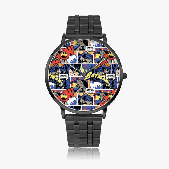 Ti Amo I love you  - Exclusive Brand  -Batman Comic - Mens Designer Instafamous Steel Strap Quartz Watch