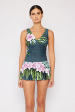 Load image into Gallery viewer, Womens - Marina West Swim Full Size Clear Waters Swim Dress in Aloha Forest - Sizes S-3XL
