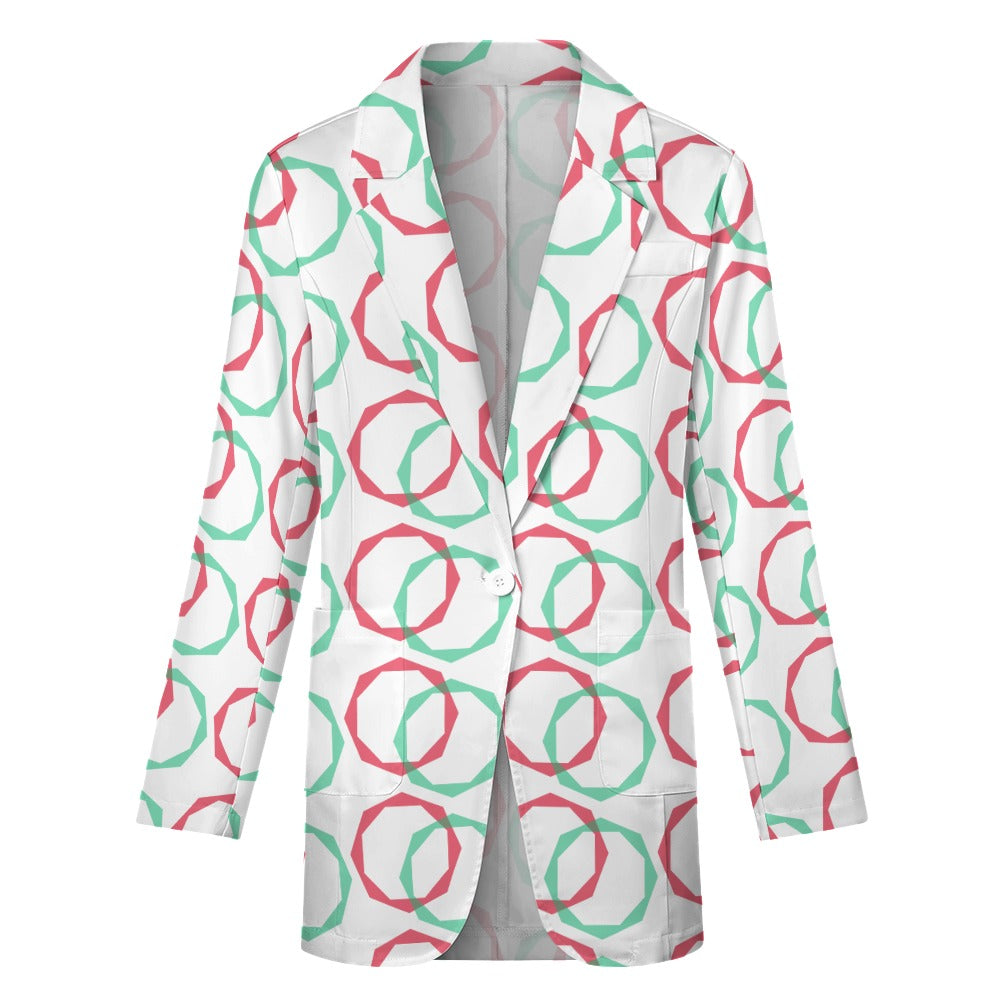 Ti Amo I love you - Exclusive Brand - Womens Suit Blazer Jacket - 2XS-2XL