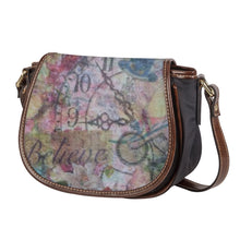 Load image into Gallery viewer, Ti Amo I love you - Exclusive Brand - Believe - PU Leather Flap Saddle Bag
