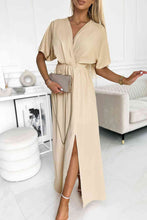 Load image into Gallery viewer, Surplice Neck Slit Maxi Dress - Only Size M, XL Left
