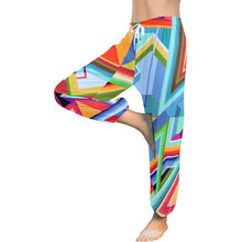 Load image into Gallery viewer, Ti Amo I love you - Exclusive Brand  -  Colorful Geometrical -  Women&#39;s Harem Pants - Baggy Pants
