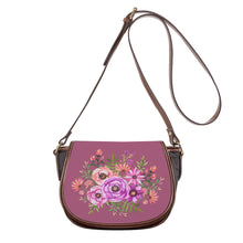 Load image into Gallery viewer, Ti Amo I love you - Exclusive Brand - Rose Gold 2 - Floral Bouquet - Saddle Bag
