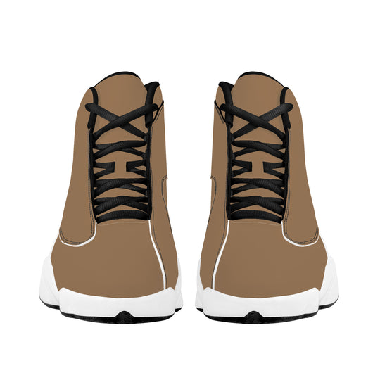 Ti Amo I love you  - Exclusive Brand  - Acorn Brown - Mens / Womens  - Unisex Basketball Shoes - Black Laces
