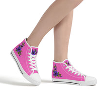 Load image into Gallery viewer, Ti Amo I love you- Exclusive Brand - High-Top Canvas Shoes - White Soles
