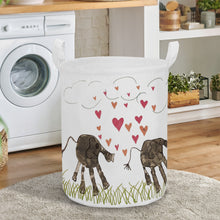 Load image into Gallery viewer, Ti Amo I love you - Exclusive Brand - Round Laundry Basket
