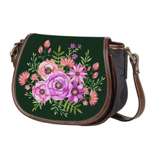 Load image into Gallery viewer, Ti Amo I love you - Exclusive Brand - Celtic - Pink Floral - Saddle Bag
