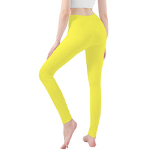 Load image into Gallery viewer, Ti Amo I love you - Exclusive Brand  - Dodie Yellow -  White Daisy -  Yoga Leggings
