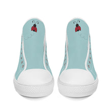 Load image into Gallery viewer, Ti Amo I love you - Exclusive Brand - High-Top Canvas Shoes - White Soles
