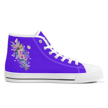 Load image into Gallery viewer, Ti Amo I love you - Exclusive Brand - High-Top Canvas Shoes - White Soles
