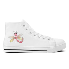 Load image into Gallery viewer, Ti Amo I love you - Exclusive Brand - High-Top Canvas Shoes - White Soles
