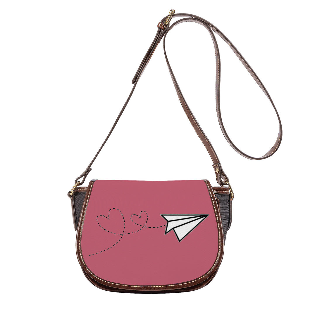 Ti Amo I love you - Exclusive Brand - Contessa 2 - Paper Airplane - Saddle Bag