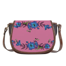 Load image into Gallery viewer, Ti Amo I love you - Exclusive Brand - Charm - Blue Floral 2 - Saddle Bag
