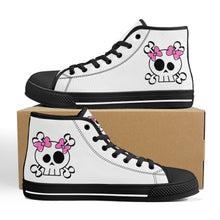 Load image into Gallery viewer, Ti Amo I love you - Exclusive Brand - High-Top Canvas Shoes - Black Soles
