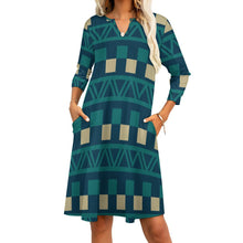 Load image into Gallery viewer, Ti Amo I love you - Exclusive Brand - 7-Point Long Sleeved Dress
