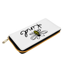 Load image into Gallery viewer, Ti Amo I love you - Exclusive Brand  - White - Bee Kind - Zipper Purse Clutch Bag
