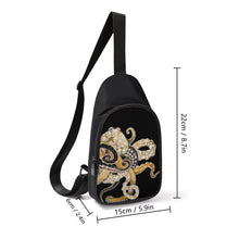 Load image into Gallery viewer, Ti Amo I love you - Exclusive Brand - Black - Octopus - Unisex Chest Bag
