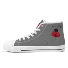 Load image into Gallery viewer, Ti Amo I love you - Exclusive Brand - High-Top Canvas Shoes - White Soles
