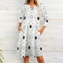 Load image into Gallery viewer, Ti Amo I love you - Exclusive Brand - 7-Point Long Sleeved Dress
