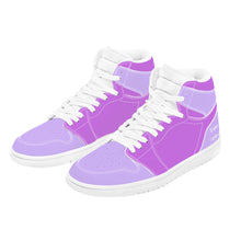 Load image into Gallery viewer, Ti Amo I love you - Exclusive Brand - Mauve &amp; Lavender - High Top Synthetic Leather Sneaker
