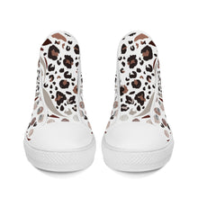 Load image into Gallery viewer, Ti Amo I love you - Exclusive Brand - High-Top Canvas Shoes - White Soles
