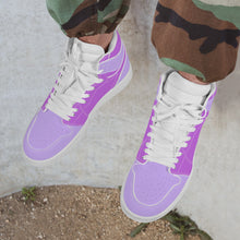 Load image into Gallery viewer, Ti Amo I love you - Exclusive Brand - Mauve &amp; Lavender - High Top Synthetic Leather Sneaker
