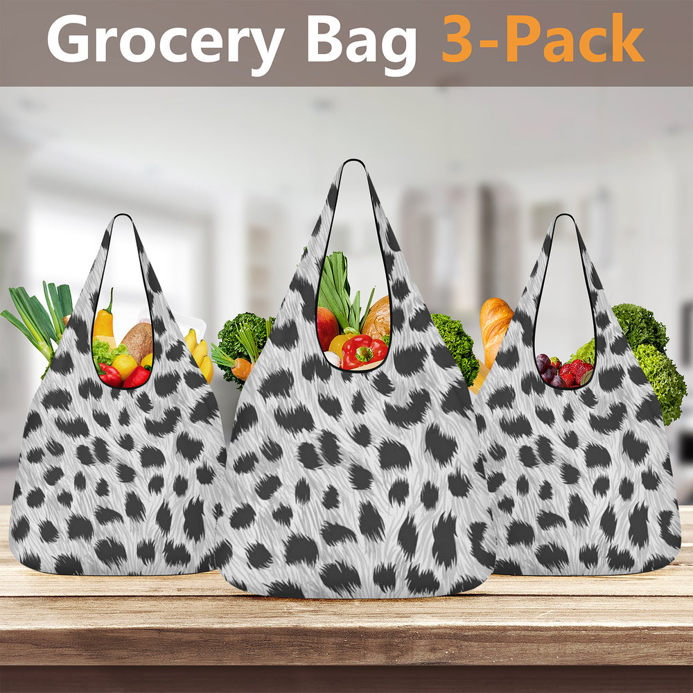 Ti Amo I love you - Exclusive Brand - Animal Pattern - 3pc Grocery Bags