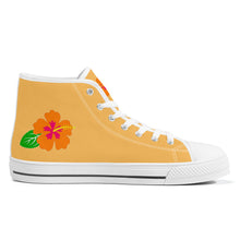 Load image into Gallery viewer, Ti Amo I love you - Exclusive Brand - High-Top Canvas Shoes - White Soles
