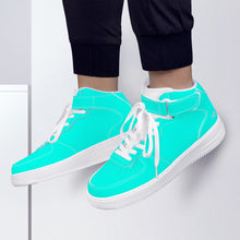 Load image into Gallery viewer, Ti Amo I love you - Exclusive Brand - Aqua - High Top Unisex Sneakers
