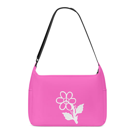 Ti Amo I love you - Exclusive Brand - Hot Pink - White Daisy - Journey Computer Shoulder Bag