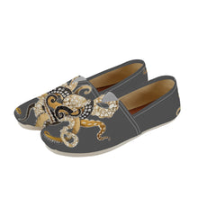 Load image into Gallery viewer, Ti Amo I love you  - Exclusive Brand  - Dark Gray Octopus - Casual Flat Driving Shoe
