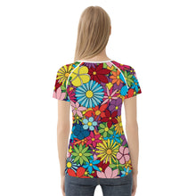 Load image into Gallery viewer, Ti Amo I love you - Exclusive Brand  - Colorful Flowers - Women&#39;s T shirt - Sizes S-2XL
